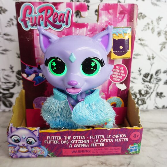 furReal Flitter the Kitten, Interactive Feeding Electronic Pet - Picture 8 of 10